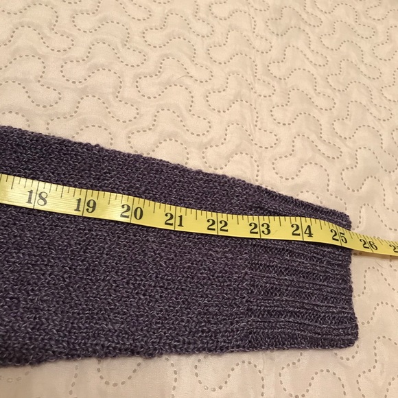 Carolyn Taylor Purple Cable Sweater Size Medium - Picture 7 of 15